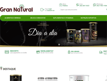 Tablet Screenshot of grannatural.com.br